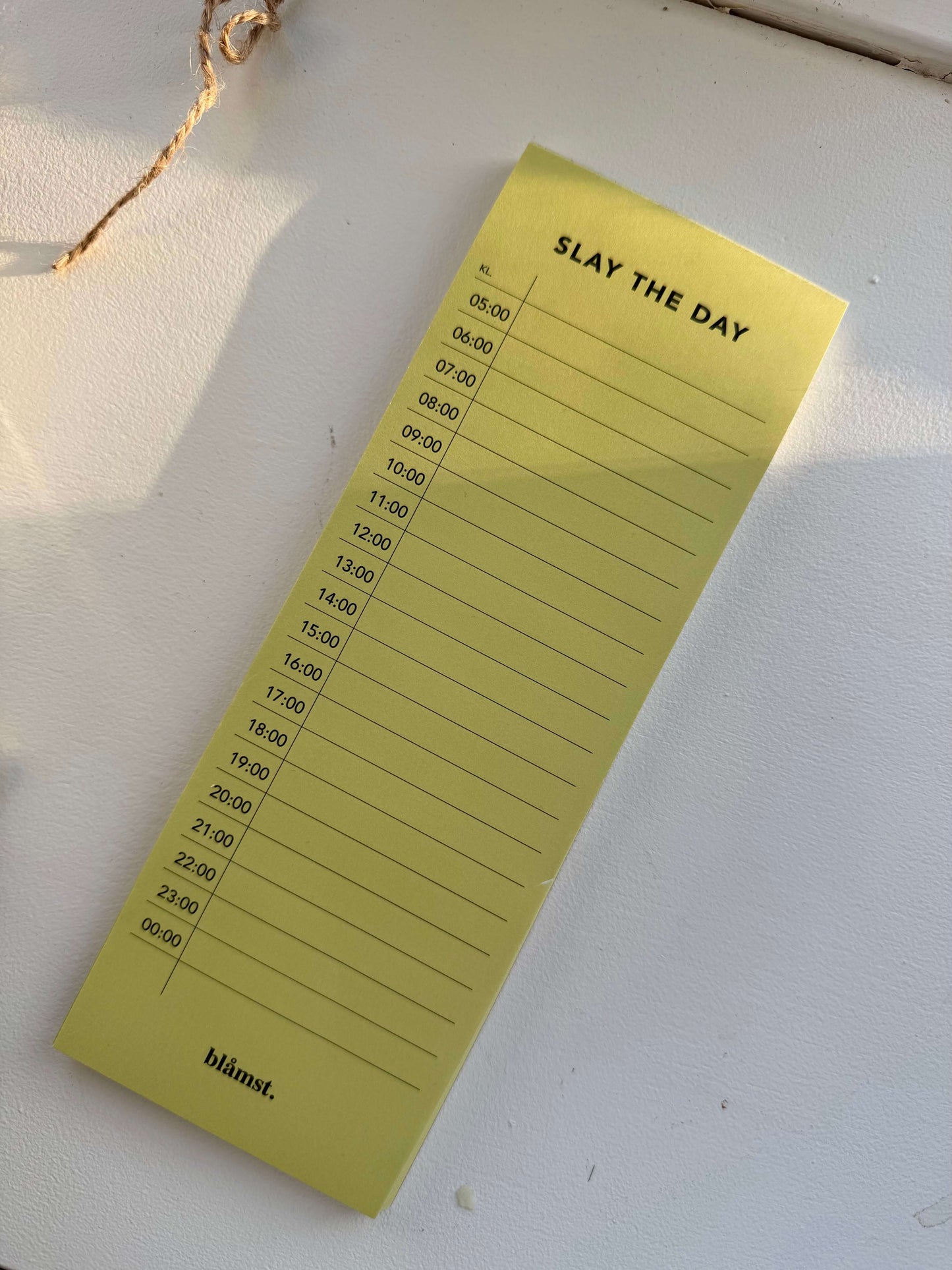 Dayplanner Tear-Off i A5-format med plads til noter og opgaver.